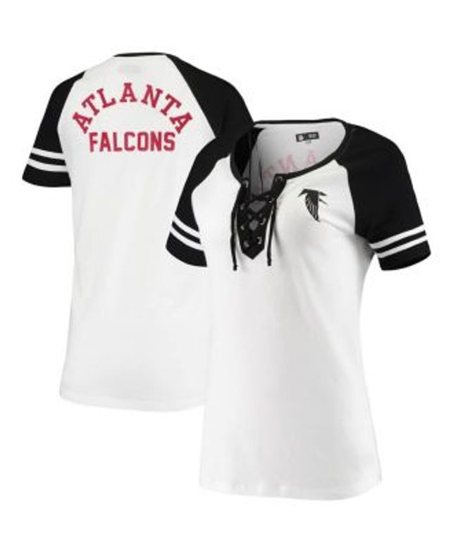 Lids Atlanta Falcons Junk Food Women's Cheer Rolled Sleeves T-Shirt -  White/Black