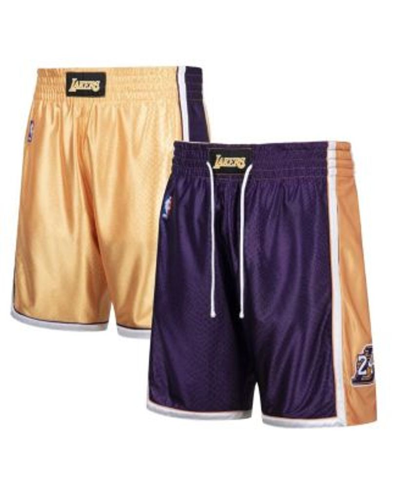 Men's Mitchell & Ness Blue/White Los Angeles Lakers 2009/2010 Hardwood  Classics Authentic Shorts