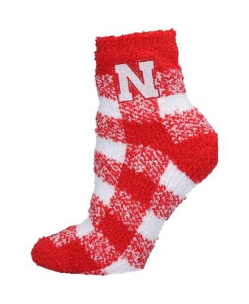 Lids Nebraska Huskers ZooZatz Women's 2-Pack Quarter-Length Socks -  Red/White