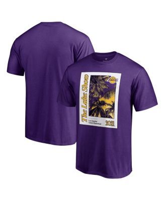 Men's Nike Purple Los Angeles Lakers Courtside Retro Elevated Long Sleeve T-Shirt Size: Small