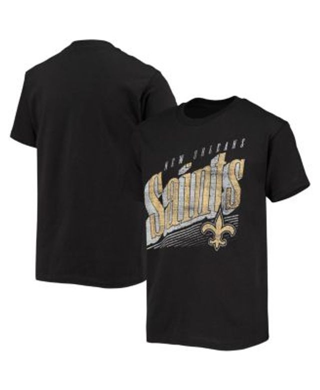 Outerstuff Youth Black New Orleans Saints Team Tie-Dye Pullover