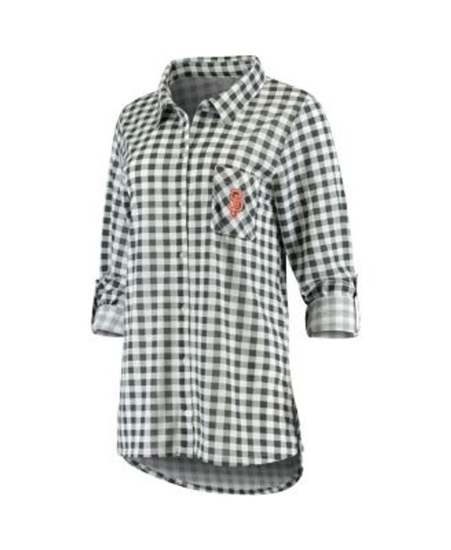 Concepts Sport White San Francisco Giants Reel Pinstripe Nightshirt