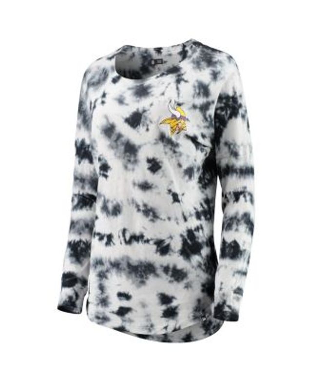 Women's New Era Black Pittsburgh Steelers Tie-Dye Long Sleeve T-Shirt