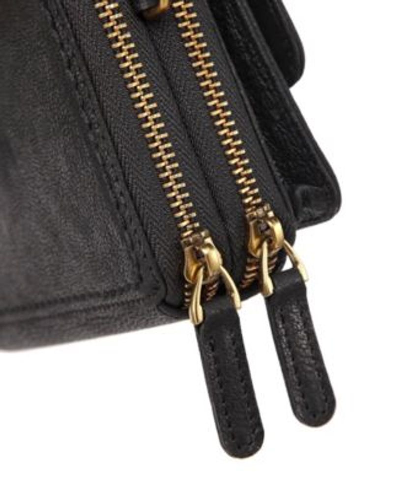 Old Trend Genuine Leather Halibut Crossbody - Black