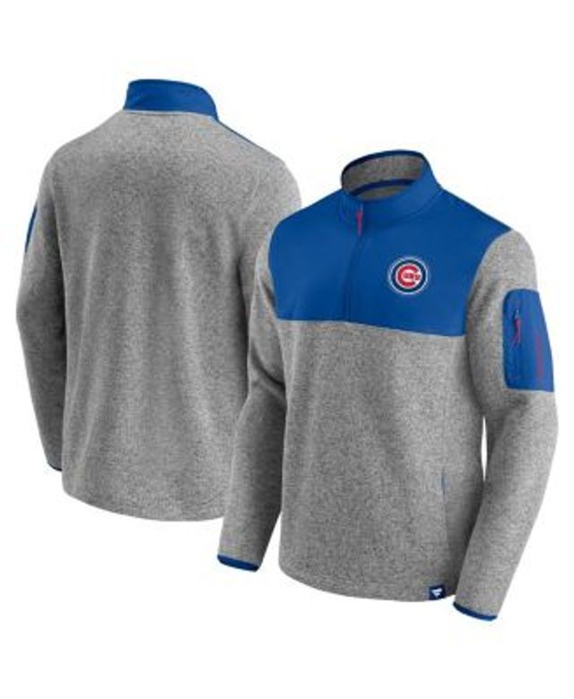 Fanatics Men's Royal Chicago Cubs Iconic Marble Clutch Half-Zip Pullover  Jacket - Macy's