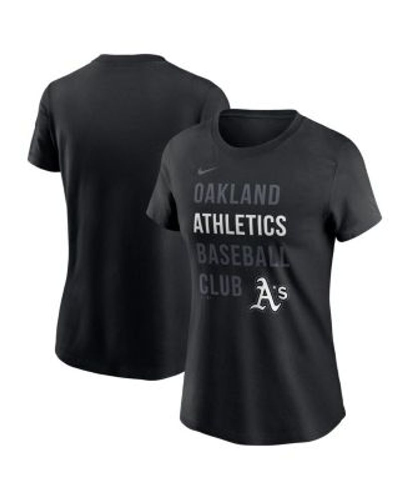 Women's Nike Gold Oakland Athletics Baseball T-Shirt