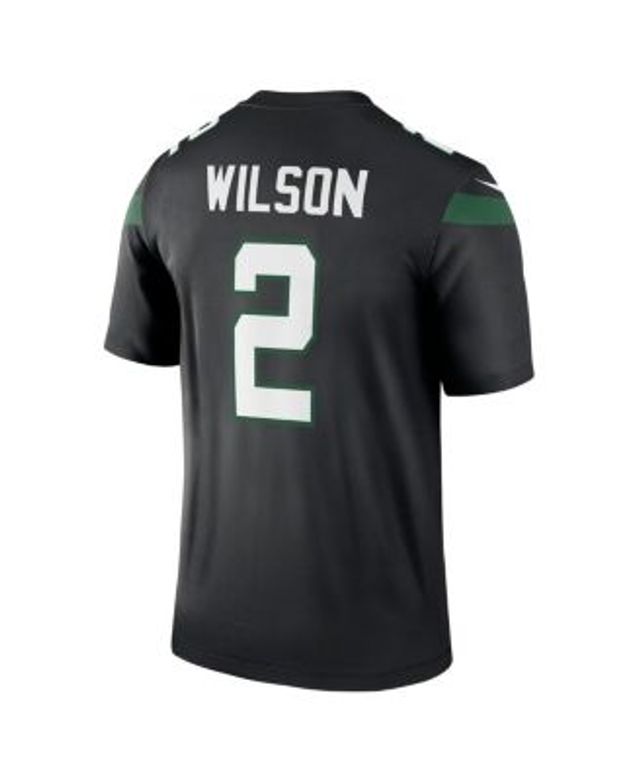 Men's Nike Zach Wilson Black New York Jets RFLCTV Limited Jersey