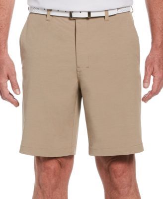 Men's Performance Stretch Flat Front Horizontal Textured Golf Shorts