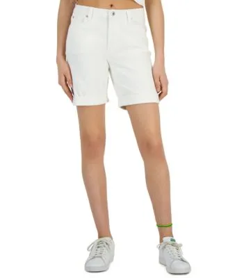 Women's Rolled-Cuff Bermuda Shorts