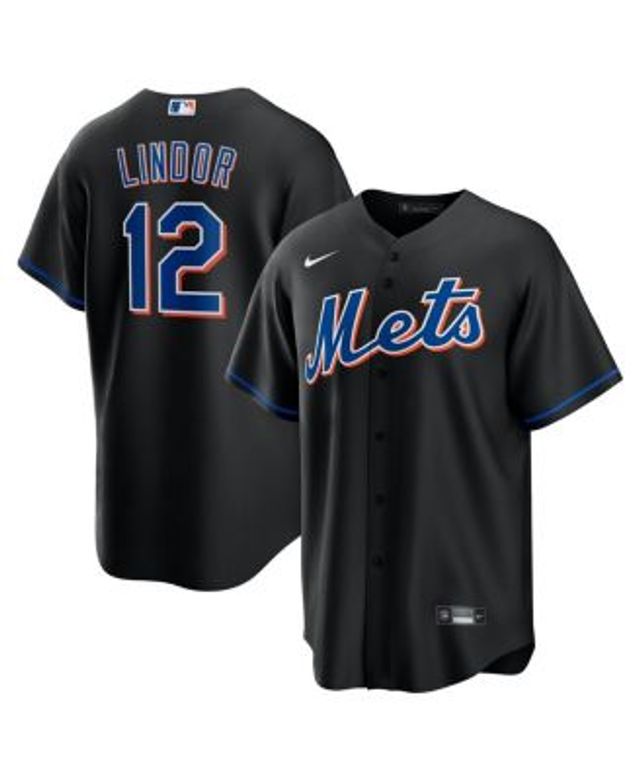 Francisco Lindor New York Mets Nike Youth Alternate Replica Player Jersey -  Black