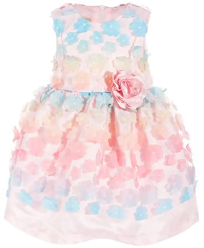 Girls Rainbow Ombre Logo Dress