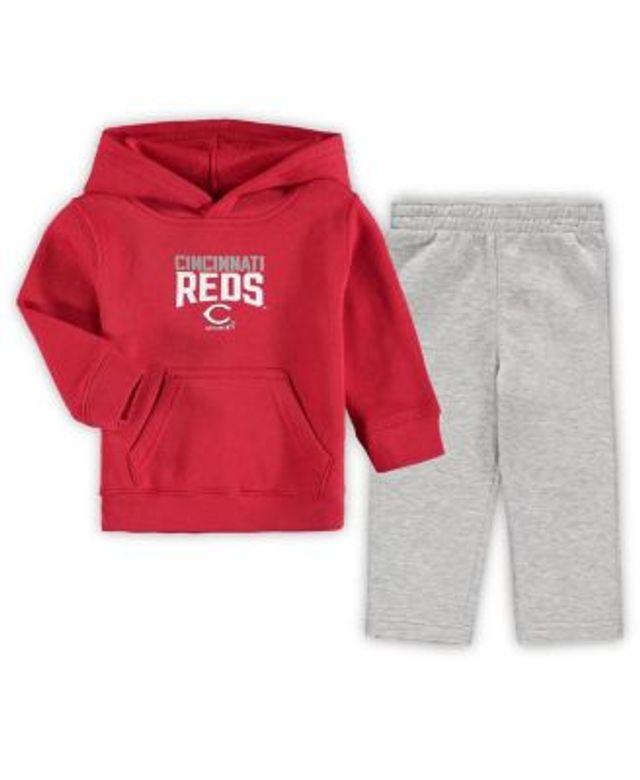 Outerstuff Infant Boys and Girls Red, Heather Gray Boston Red Sox Ground  Out Baller Raglan T-shirt Shorts Set