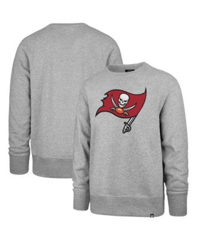 '47 Men's Heathered Gray Tampa Bay Buccaneers Imprint Headline Historic Logo Fleece Pullover Sweatshirt - Heathered Gray