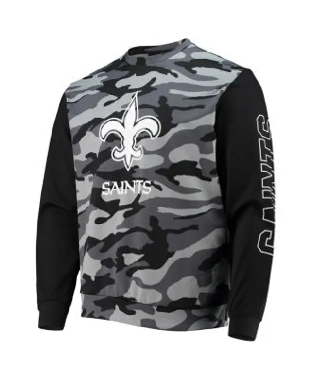 MSX by Michael Strahan Men's Black New Orleans Saints Camo Long