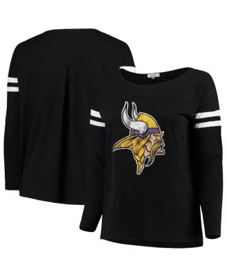 Fanatics Women's Branded Purple, White Minnesota Vikings Ombre Long Sleeve  T-shirt