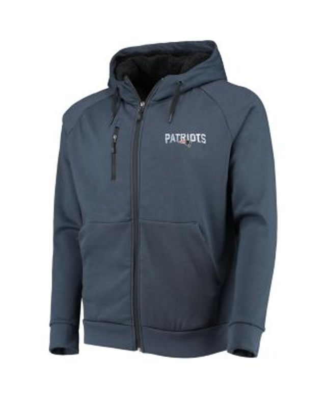 Men's Dunbrooke Navy New England Patriots Shag Tri-Blend Full-Zip Raglan  Hoodie