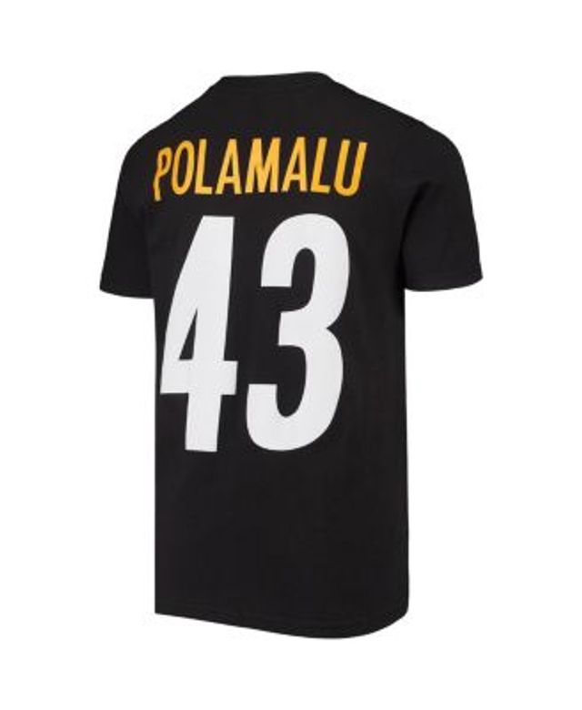 Troy Polamalu Pittsburgh Steelers Mitchell & Ness Youth 2005 Retired Player  Metal Replica Jersey - Charcoal