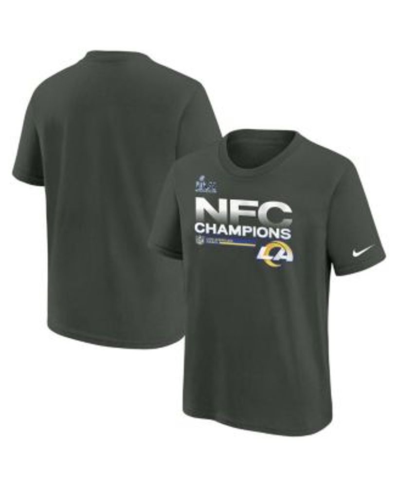 NFL Team Apparel Youth Los Angeles Rams Cross Pattern Royal T-Shirt