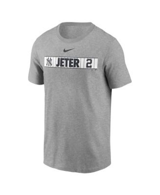 Men's Nike Derek Jeter Navy New York Yankees Gold Name & Number T