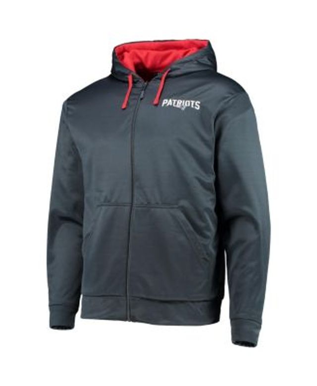 DUNBROOKE Men's Dunbrooke Navy/Red New England Patriots Apprentice Full-Zip  Hoodie