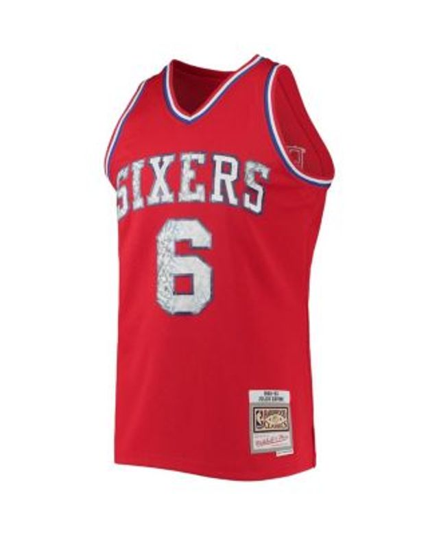 Men's Mitchell & Ness Allen Iverson Gold Philadelphia 76ers 75th Anniversary 1996-97 Hardwood Classics Swingman Jersey