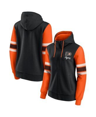 FANATICS Men's Fanatics Branded Carter Hart Orange/Black Philadelphia  Flyers Player Lace-Up V-Neck Pullover Hoodie