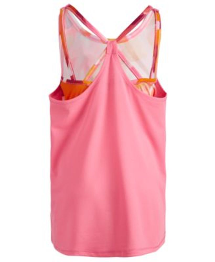 Big Girls Floating Petals Layered-Look Tank, Created for Macy's