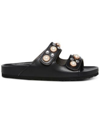 Baby-P Pearl Studded Footbed Sandals