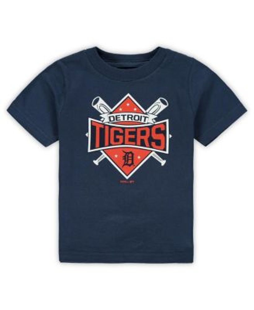 Detroit Tigers Youth Cooperstown T-Shirt - Navy Blue