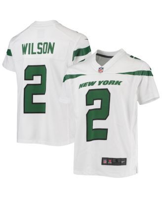 Youth Nike Zach Wilson Gray New York Jets Inverted Team Game Jersey