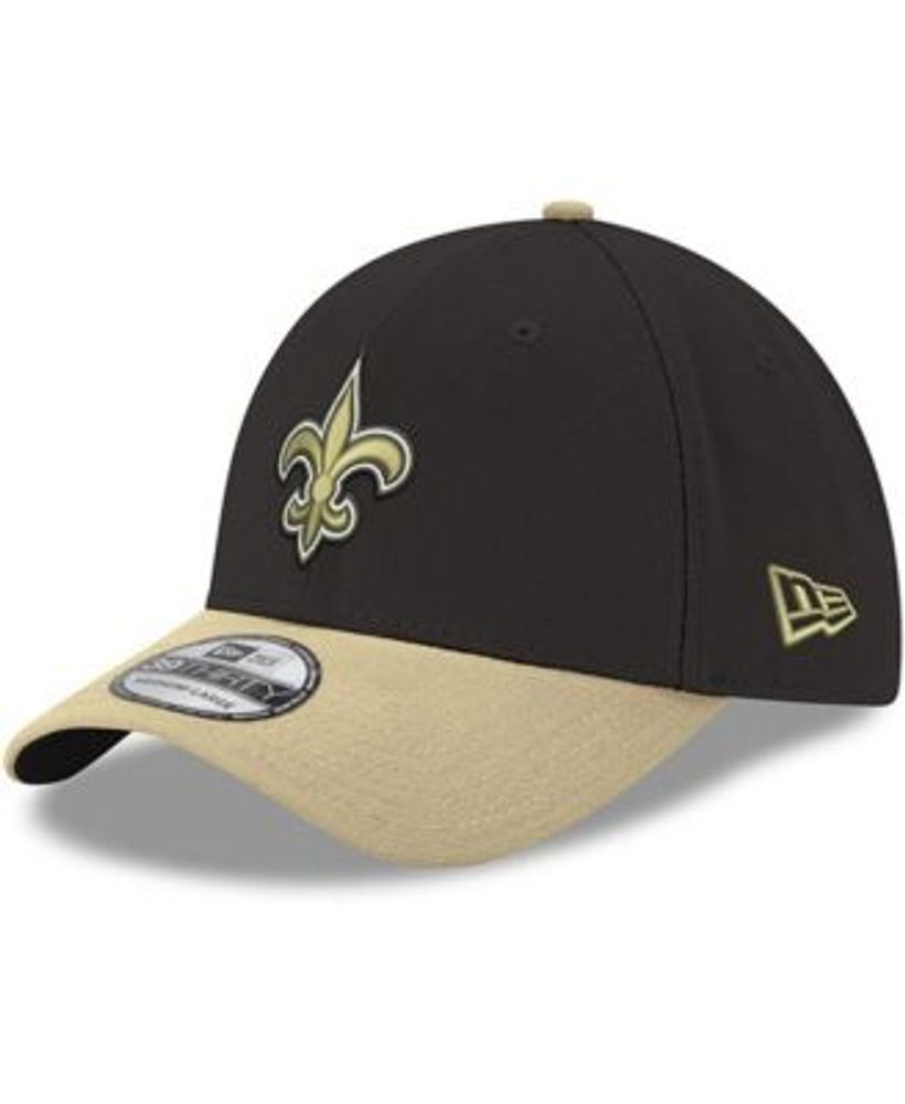 Men's New Era Black/Gold New Orleans Saints Surge 39THIRTY Flex Hat