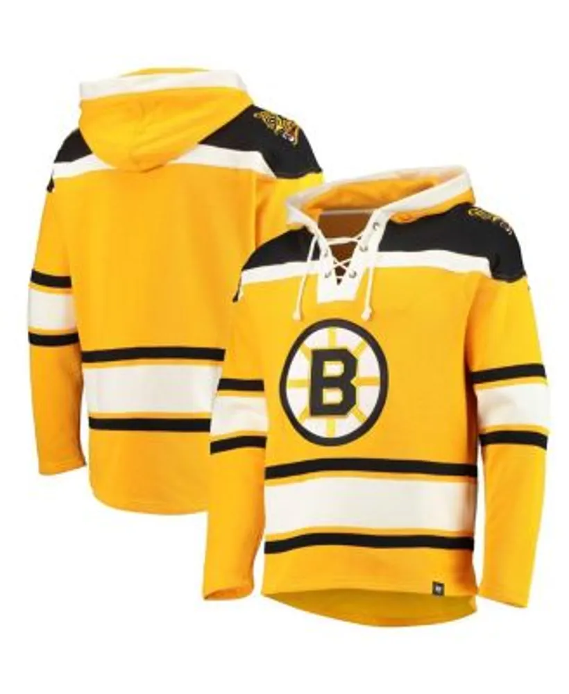 Men's Heather Gray Boston Bruins Reverse Weave Pullover Hoodie