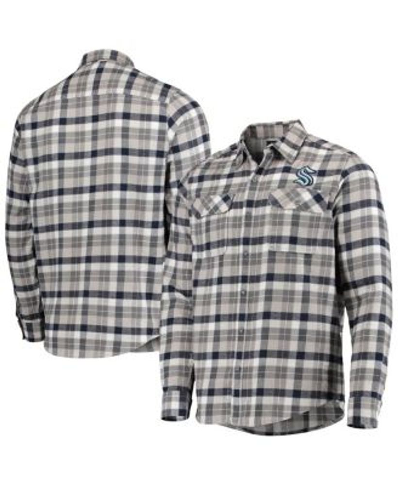 New York Yankees Antigua Ease Flannel Button-Up Long Sleeve Shirt