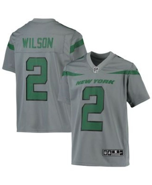 Youth Nike Russell Wilson Gray Seattle Seahawks Inverted Team Game Jersey Size: Large