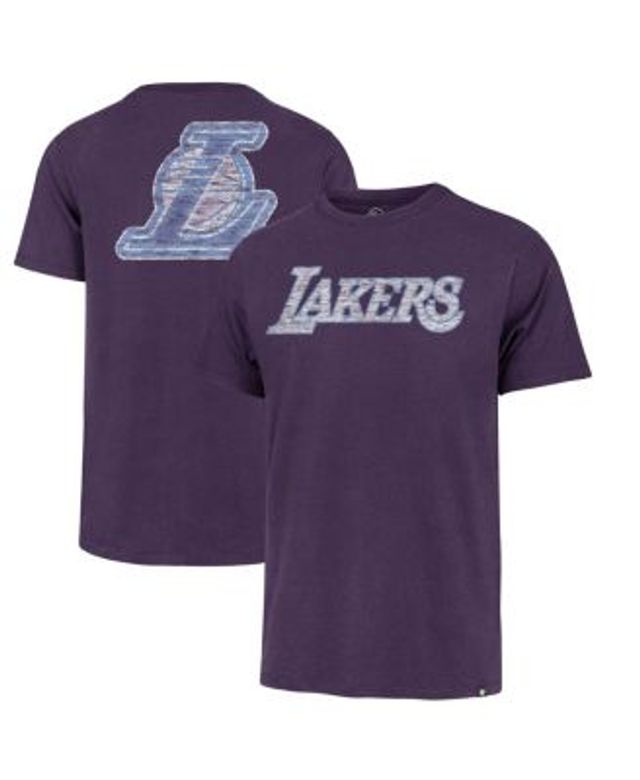 Men's New Era Purple Los Angeles Lakers 2021/22 City Edition Brushed Jersey T-Shirt Size: Medium