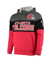 Men's Starter Gray/Red Tampa Bay Buccaneers Extreme Fireballer Throwback Pullover Hoodie