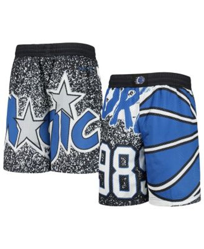 Men's Mitchell & Ness Blue/Black Orlando Magic Jumbotron 3.0 Shorts