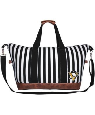 Women's Pittsburgh Penguins Striped Weekender Bag