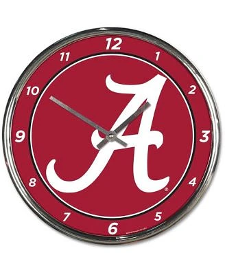 Alabama Crimson Tide Chrome Wall Clock