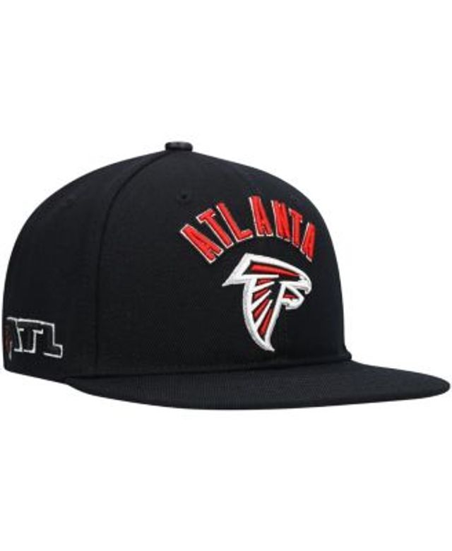 Men's Pro Standard Black Atlanta Falcons Stacked Snapback Hat