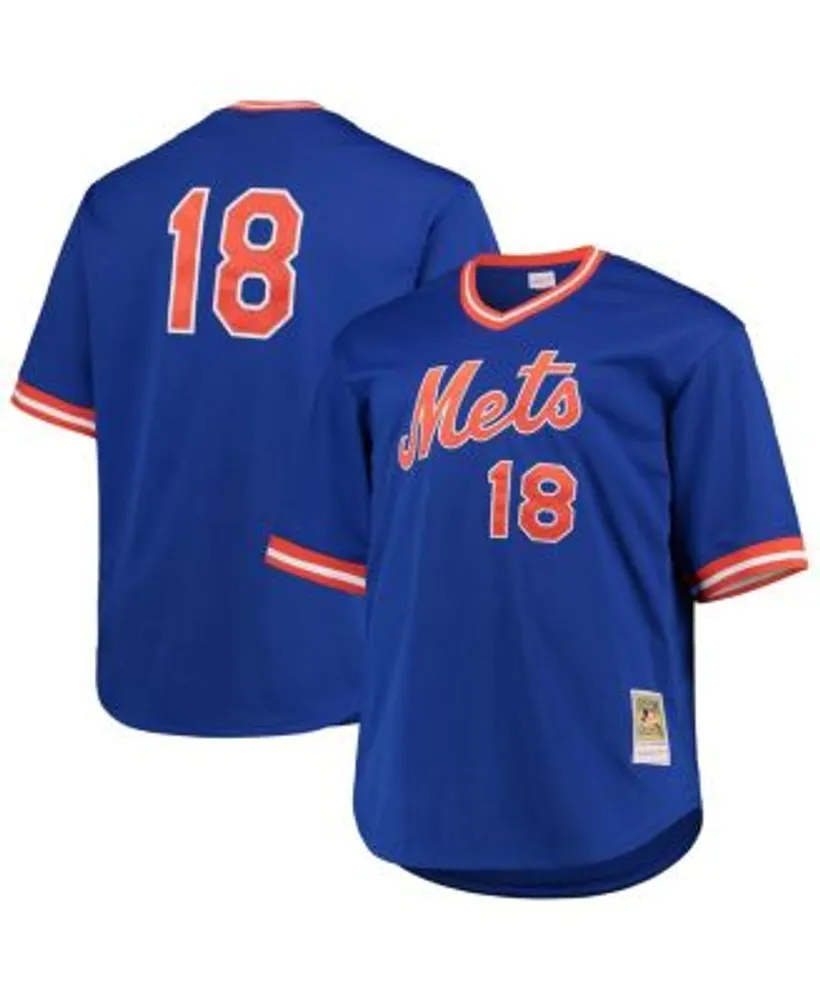 Mitchell & Ness Men's Darryl Strawberry Royal New York Mets Big and Tall  Cooperstown Collection Mesh Batting Practice Jersey