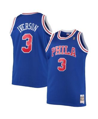 Men's Mitchell & Ness Allen Iverson Black Philadelphia 76ers Hardwood Classics Authentic 2006 Jersey Size: Medium