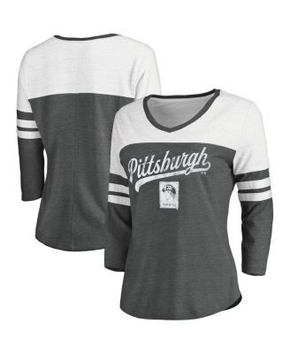 Women's New Era Black Pittsburgh Pirates Baby Jersey V-Neck T-Shirt