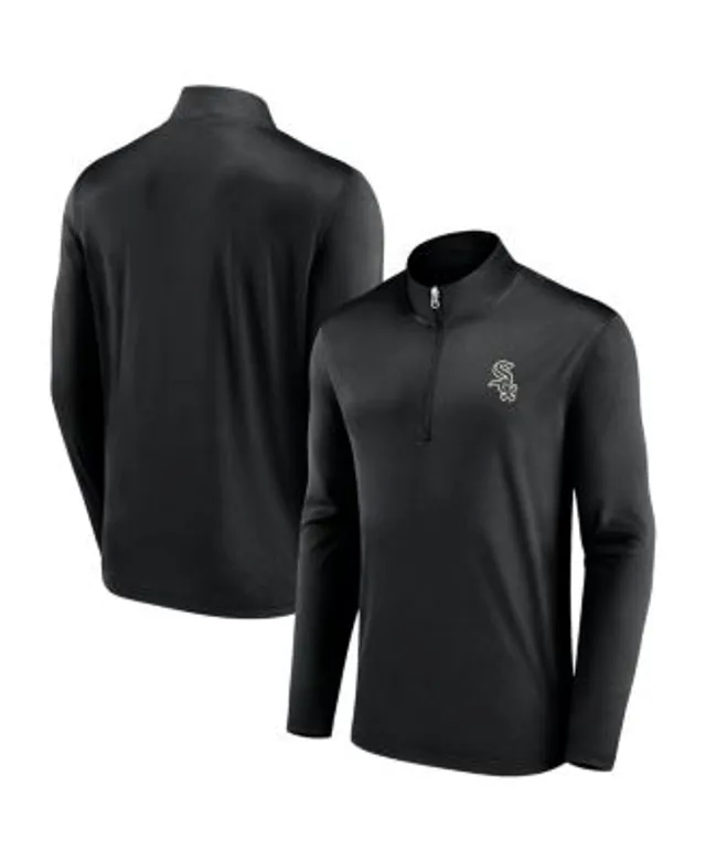 Profile Men's Heather Gray/Black Chicago White Sox Big & Tall Raglan Hoodie Full-Zip Sweatshirt