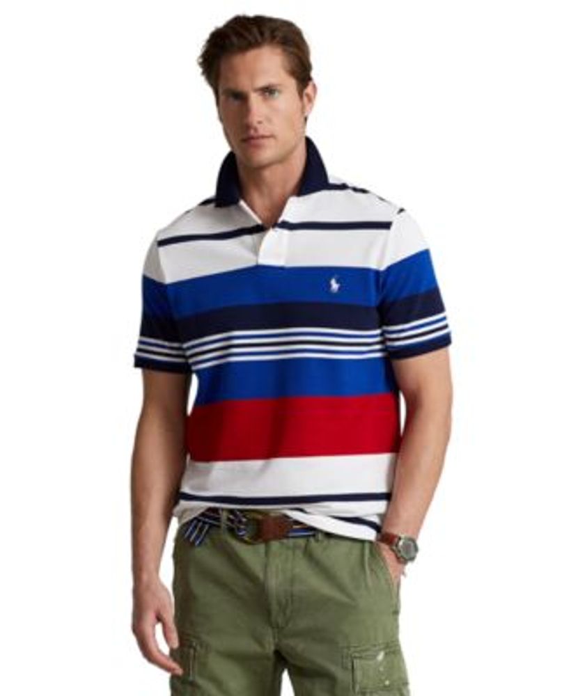 Polo Ralph Lauren Men's Classic-Fit Striped Mesh Polo Shirt | Hawthorn Mall