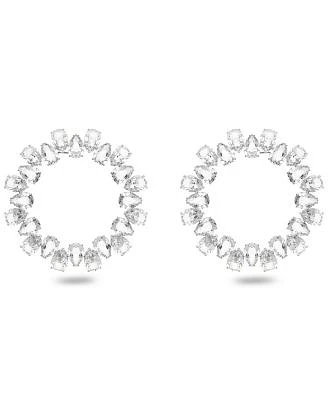 Millenia Pear Cut Circle Hoop Earrings