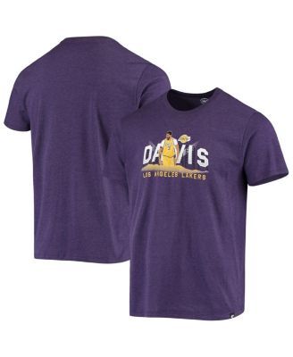 Women's Fanatics Branded Anthony Davis Cream Los Angeles Lakers Raglan 3/4-Sleeve T-Shirt