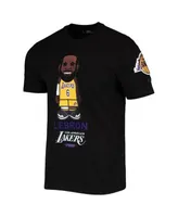 Men's Pro Standard LeBron James Gold Los Angeles Lakers #6 Caricature T-Shirt Size: Medium