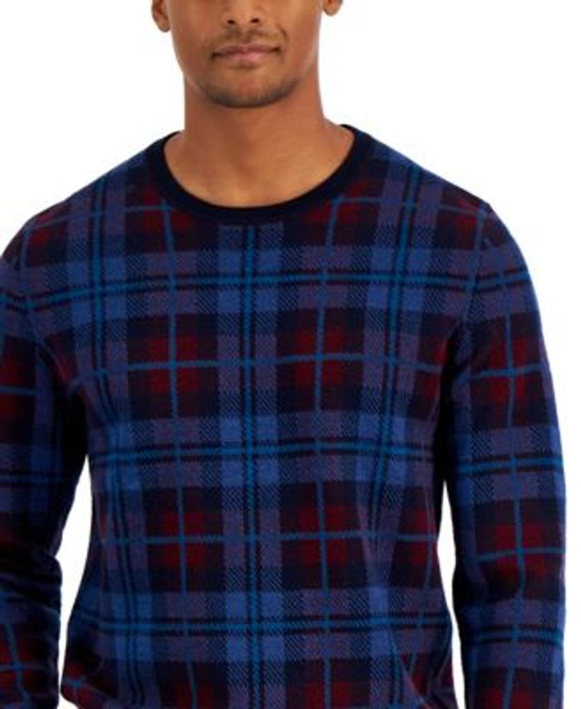 Men's Plaid Sweater, Created for Macy's