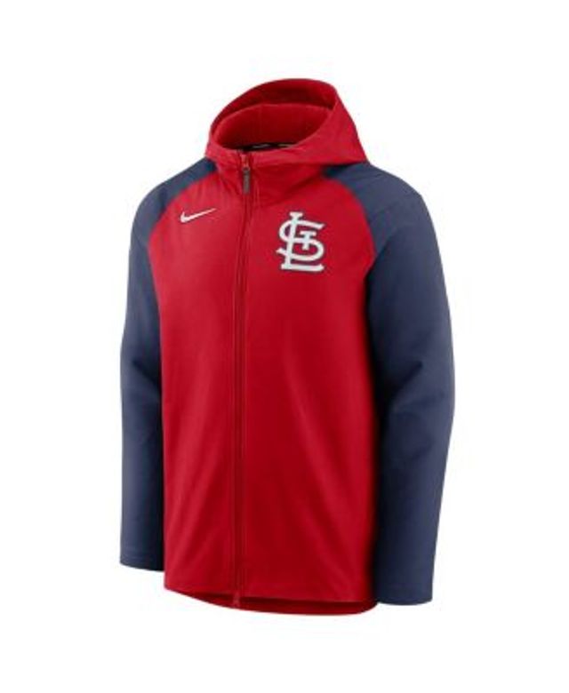 Women's Nike Red/Navy St. Louis Cardinals Authentic Collection Therma  Fleece Full-Zip Hoodie
